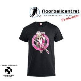 CFC T-shirt - Superseje Piger Spiller Floorball - Sort