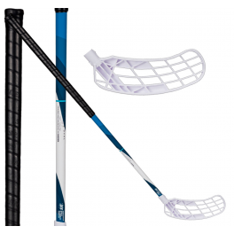 Salming Q1 TourLite Oval 27 white / blue - Floorballstav