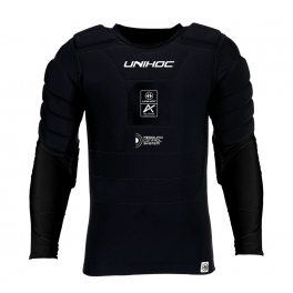 Unihoc Goalie T-shirt Alpha Rebound CTRL LS - black