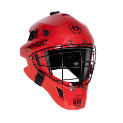 Unihoc Inferno 44 Målmandshjelm (Round cage) - red