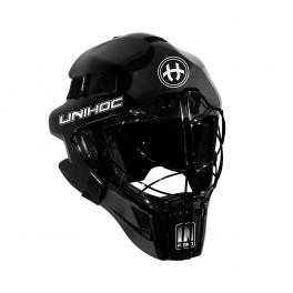 Unihoc Inferno 66 Målmandshjelm (Cat-eye cage)  - black