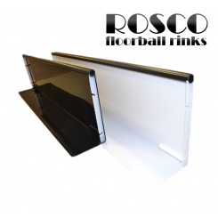 Rosco Floorball Bande Stykker - Black Pipe - 1 meter bandestykke, hvid