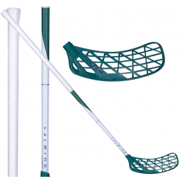 Salming Flow Powerlite Aero 25 white / green - Floorballstav