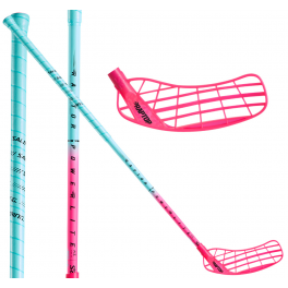 Salming Raptor Powerlite Kickzone 29 light blue/magenta - Floorballstav