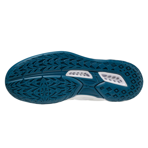 Mizuno Lightning Star Z6 Jr. white/turquoise/blue - Billede 2