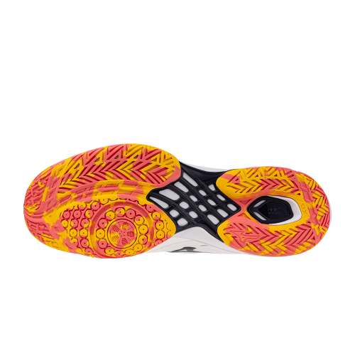 Mizuno Wave Claw 3 Unisex white/yellow/red - Billede 4