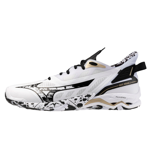 Mizuno Wave Mirage 5 Herre white/black/gold - Billede 2