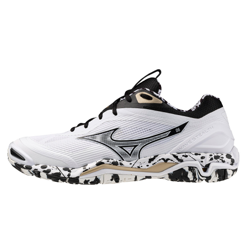 Mizuno Wave Stealth 6 Herre white/black/gold - Billede 2