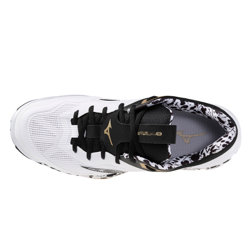 Mizuno Wave Stealth 6 Herre white/black/gold - Billede 3