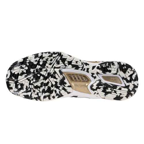 Mizuno Wave Stealth 6 Herre white/black/gold - Billede 4