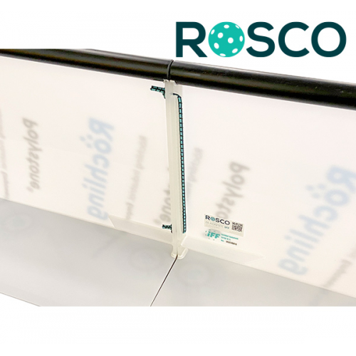 Rosco Floorball Bander - Blackpipe - Fullsize bane 20x40 meter, hvid - IFF Godkendte - Billede 6