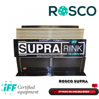Rosco Floorball Bander - SUPRA - MotionsFloorball bane 10x20 meter, sort - IFF Godkendte