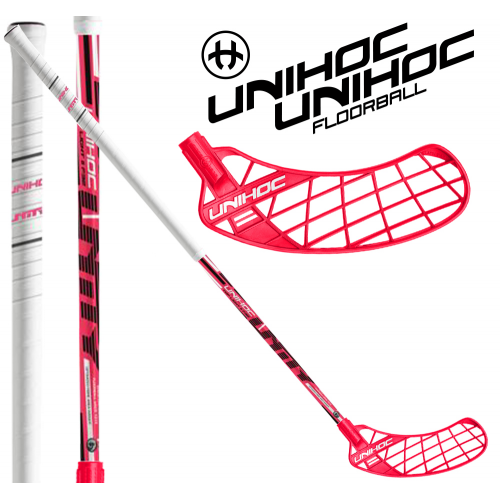 Unihoc Unity Super Top Light 31 SMU neon red - Floorballstav