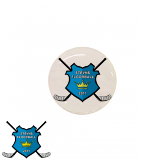 End cap med logo - Stevns Floorball
