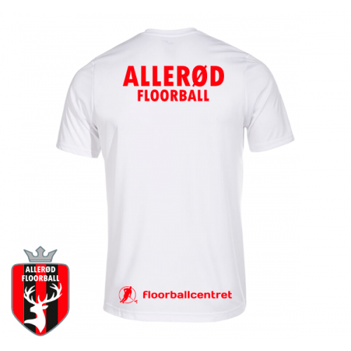 Trænings T-shirt - Allerød Floorball - Combi hvid - Billede 2